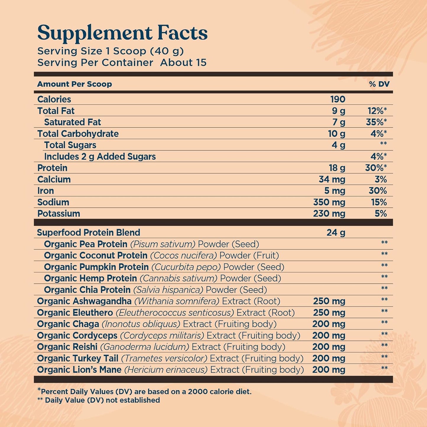 Organic Vegan Protein Powder | 18G Plant-Based Protein per Serving | Gluten Free, Dairy Free, Soy Free, Non-Gmo with No Filler Ingredients | 21.16Oz, 15 Servings | Sweet Vanilla
