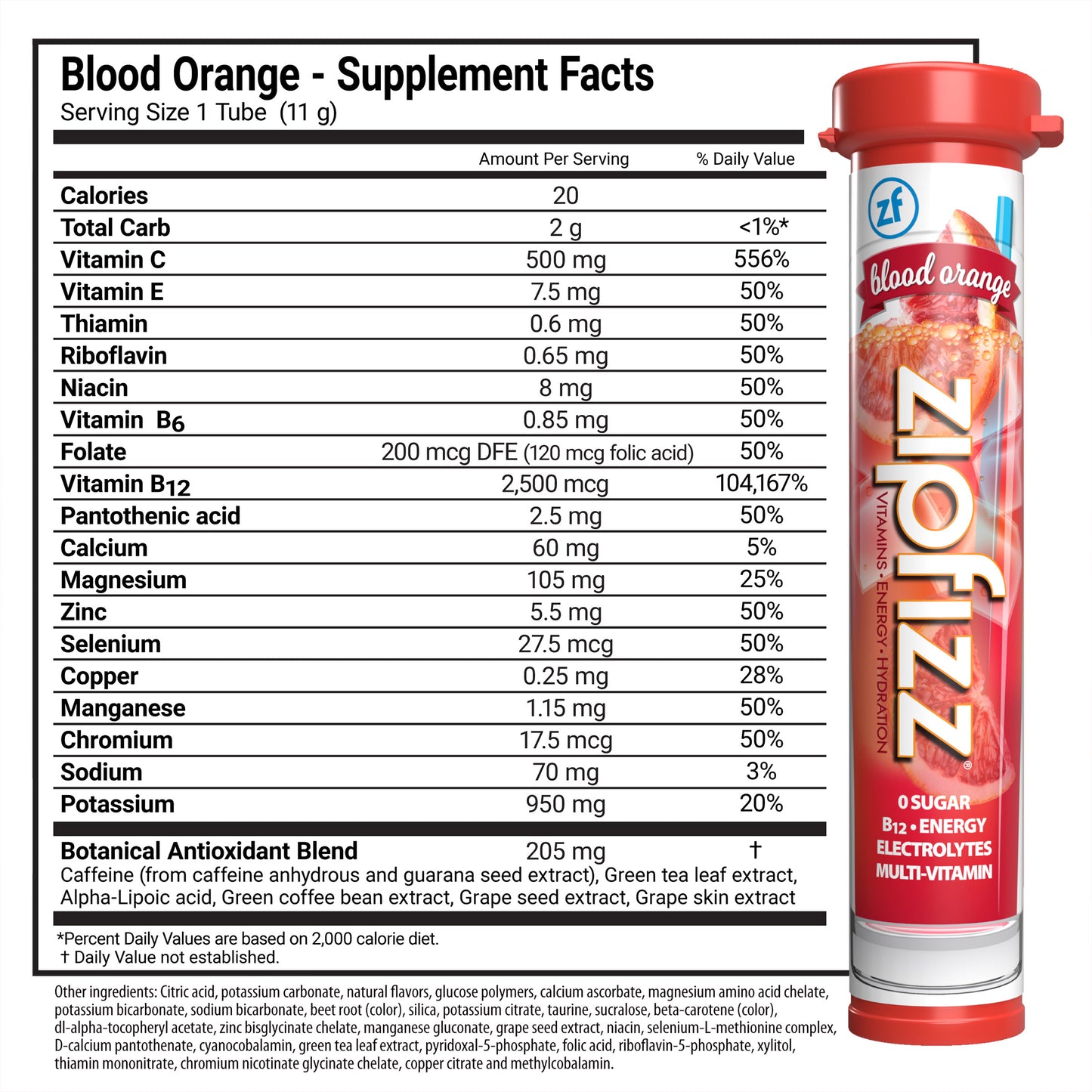 Multi-Vitamin Energy Hydration Drink Mix, 30 Tubes