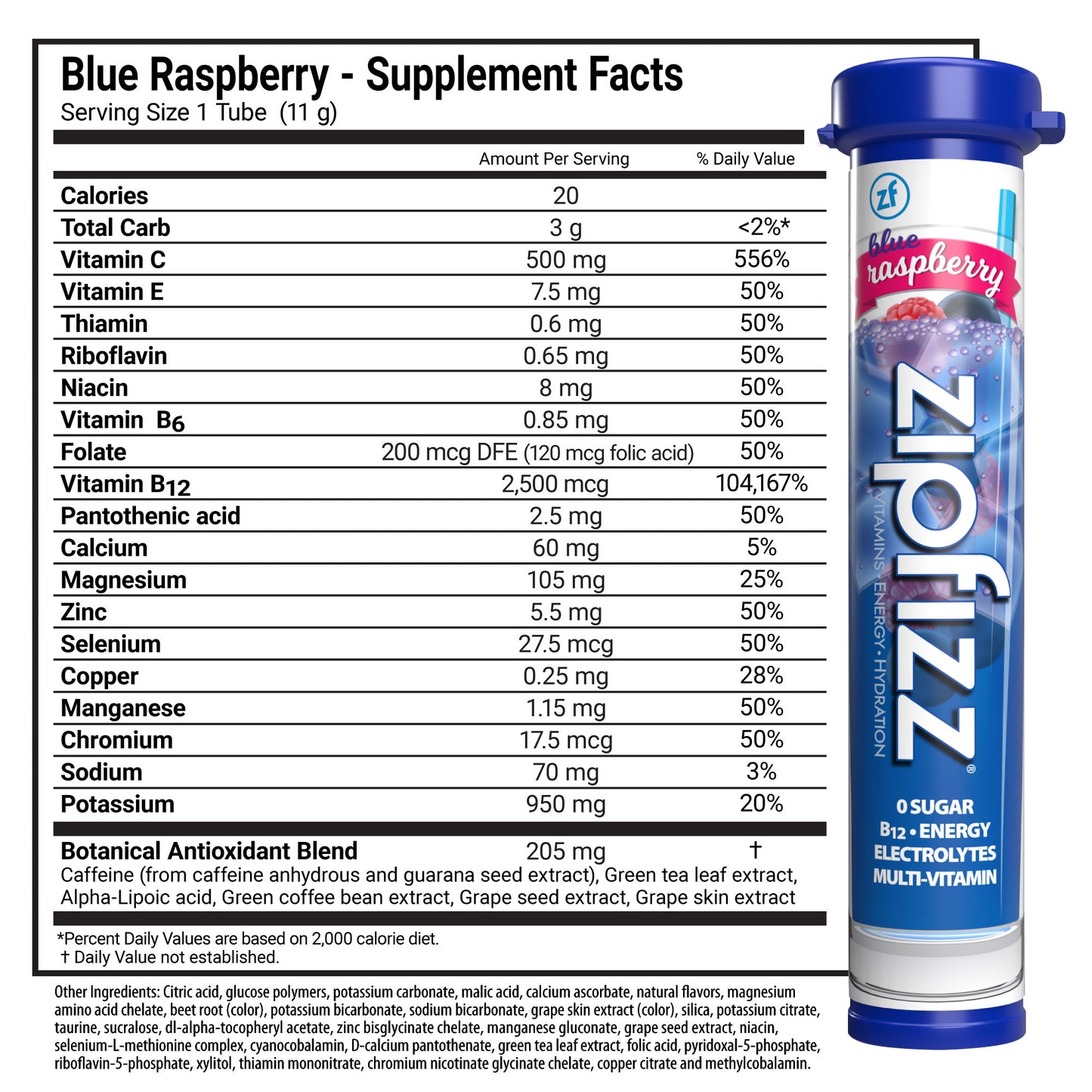 Multi-Vitamin Energy Hydration Drink Mix, 30 Tubes