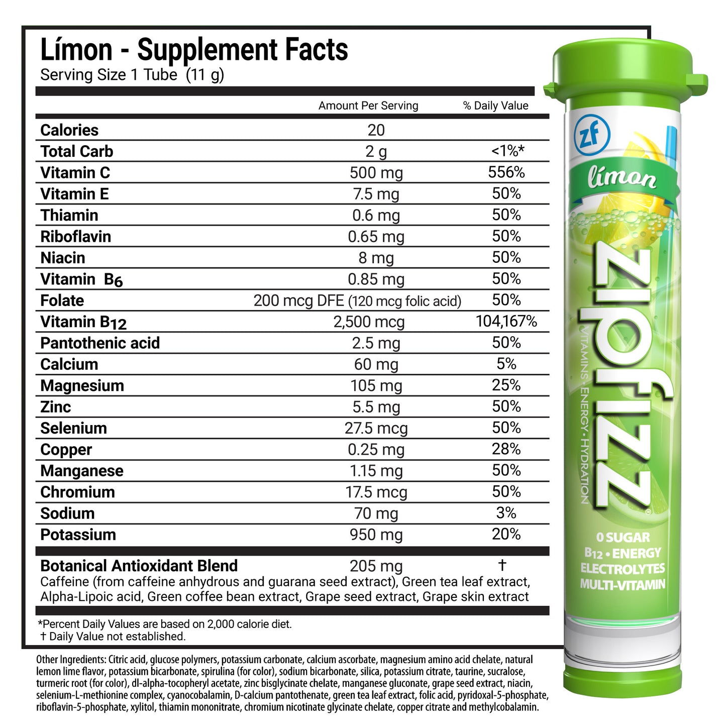 Multi-Vitamin Energy Hydration Drink Mix, 30 Tubes