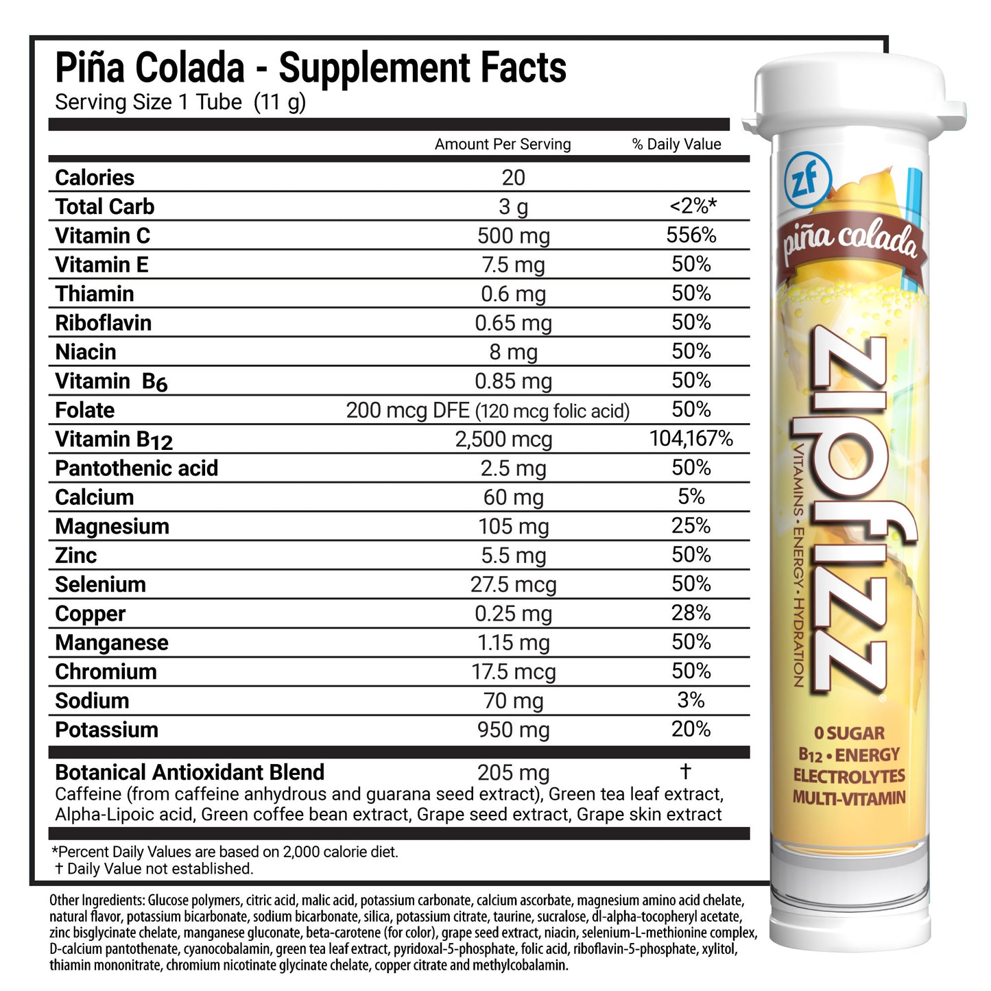 Multi-Vitamin Energy Hydration Drink Mix, 30 Tubes