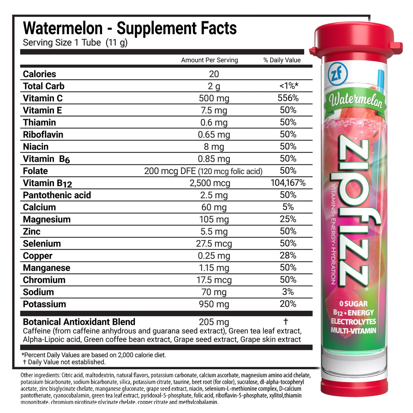 Multi-Vitamin Energy Hydration Drink Mix, 30 Tubes