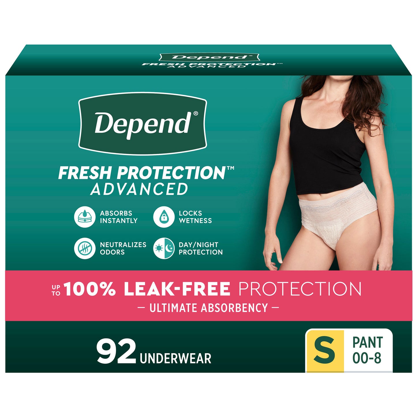 Fresh Protection Advanced Incontinence Underwear for Women, Ultimate Absorbency