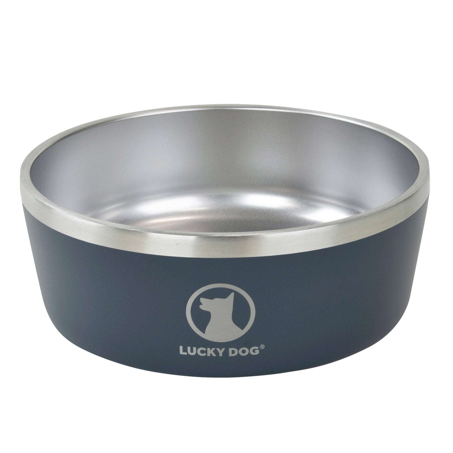 Indulge 5, Double Wall 5 Cup Stainless Steel Dog Bowl, 2-Pack