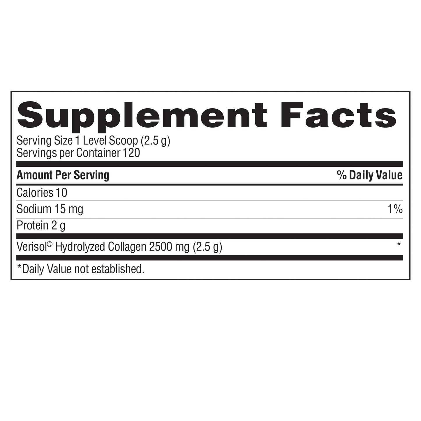 Verisol Collagen Powder 2,500 Mg., 10.58 Ounces