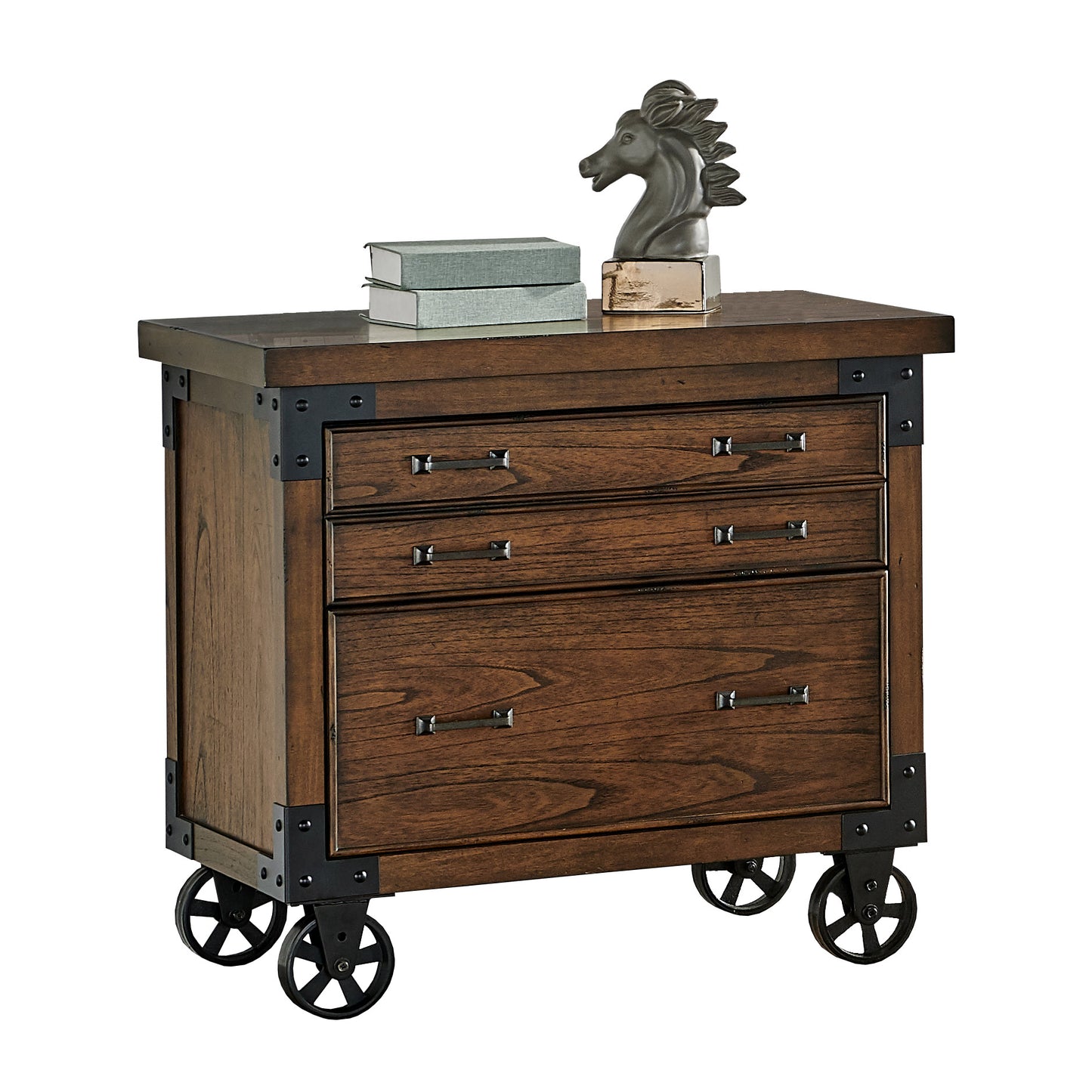 Aberdeen 3-Piece Writing Desk, Door Bookcase and File