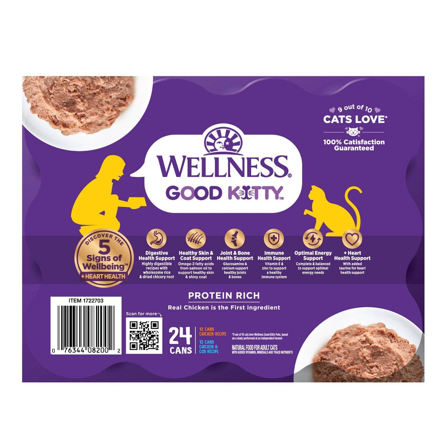Good Kitty Wet Cat Food Pate Variety Pack, 3 Oz, 24-Count