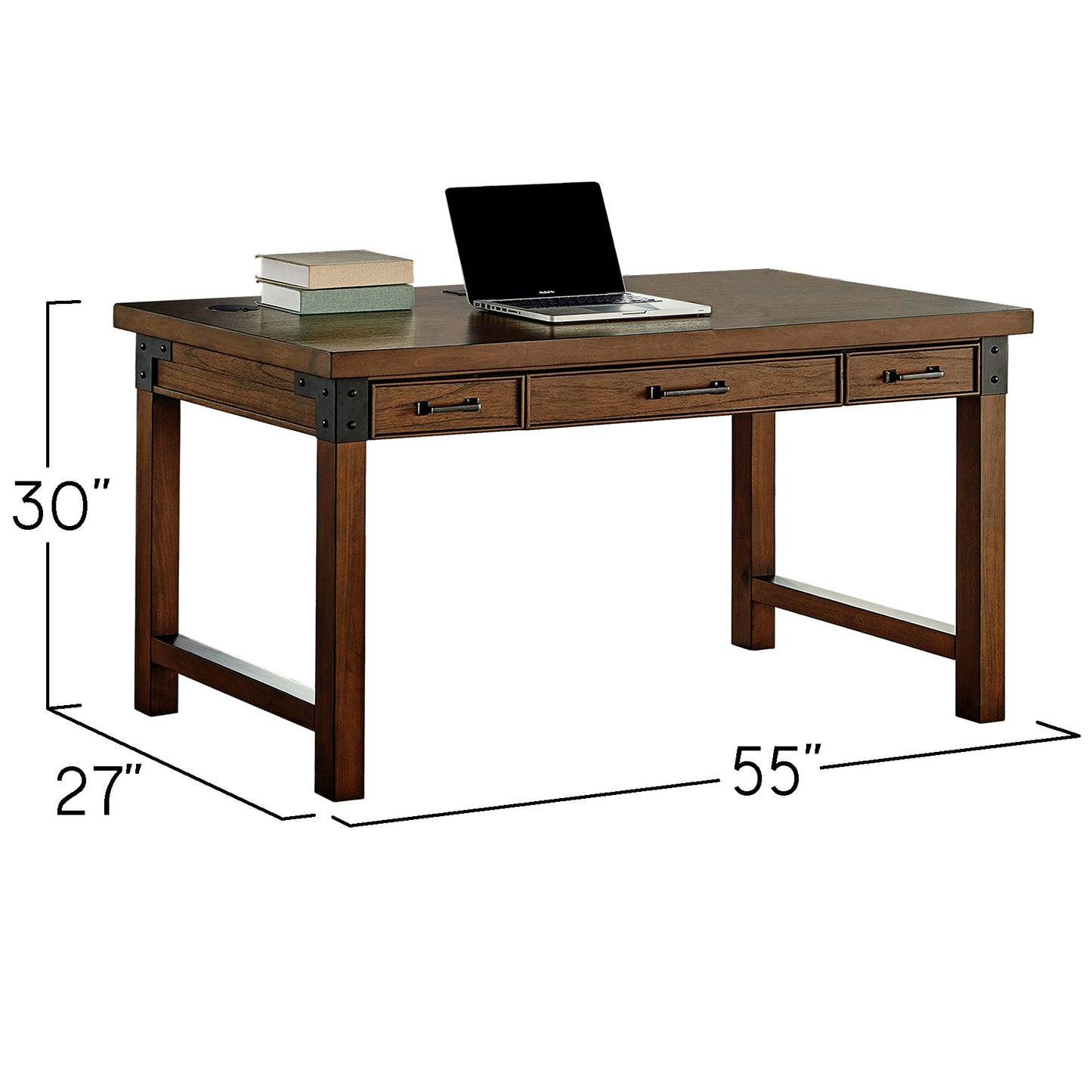 Aberdeen 3-Piece Writing Desk, Door Bookcase and File