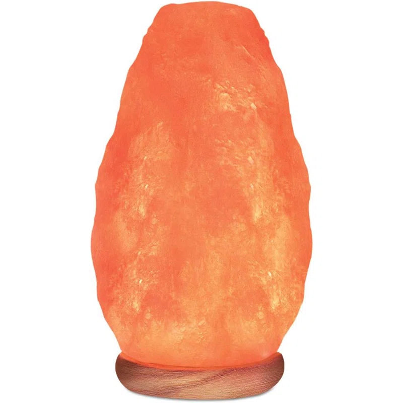 Himalayan Salt Lamp with Dimmer Switch, Handcrafted with Wooden 6-7 Lbs