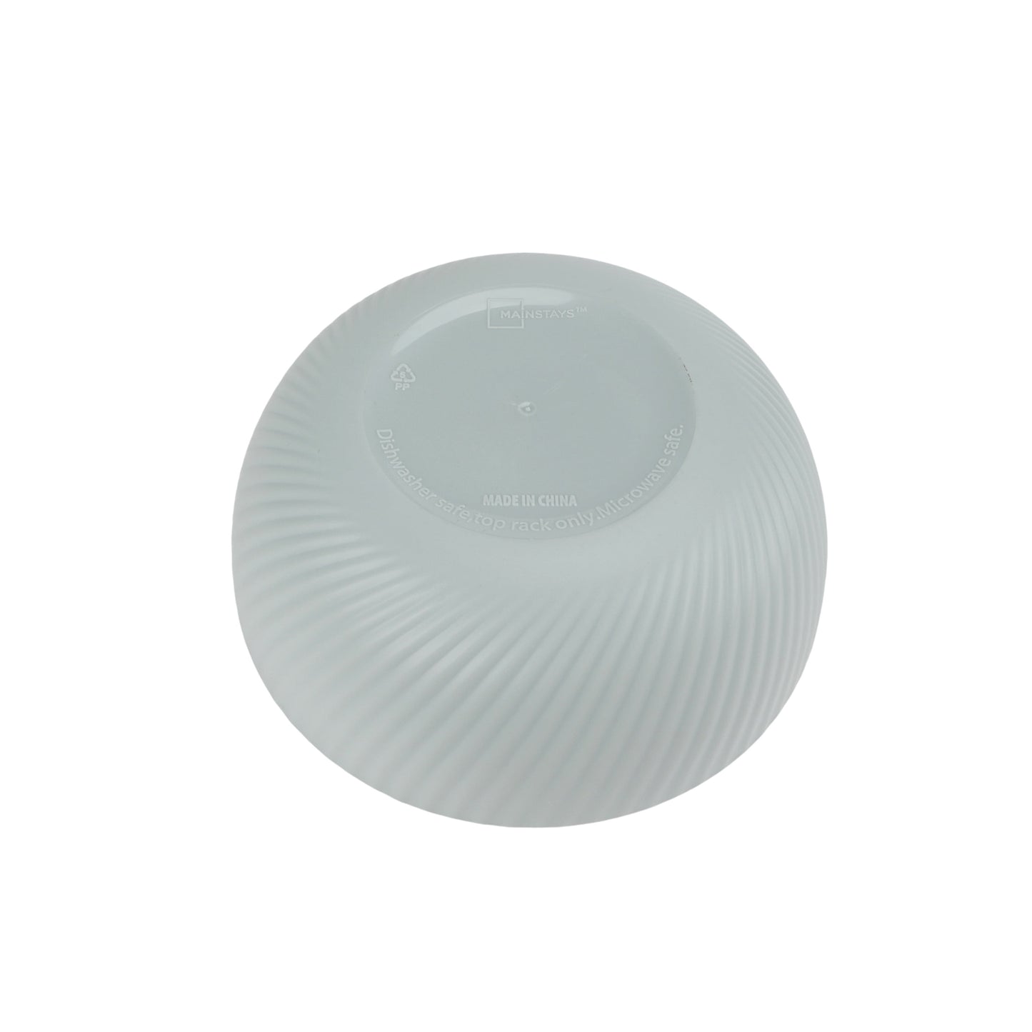 - Green round Plastic Cereal Bowl, Swirl Etched, 38-Ounce