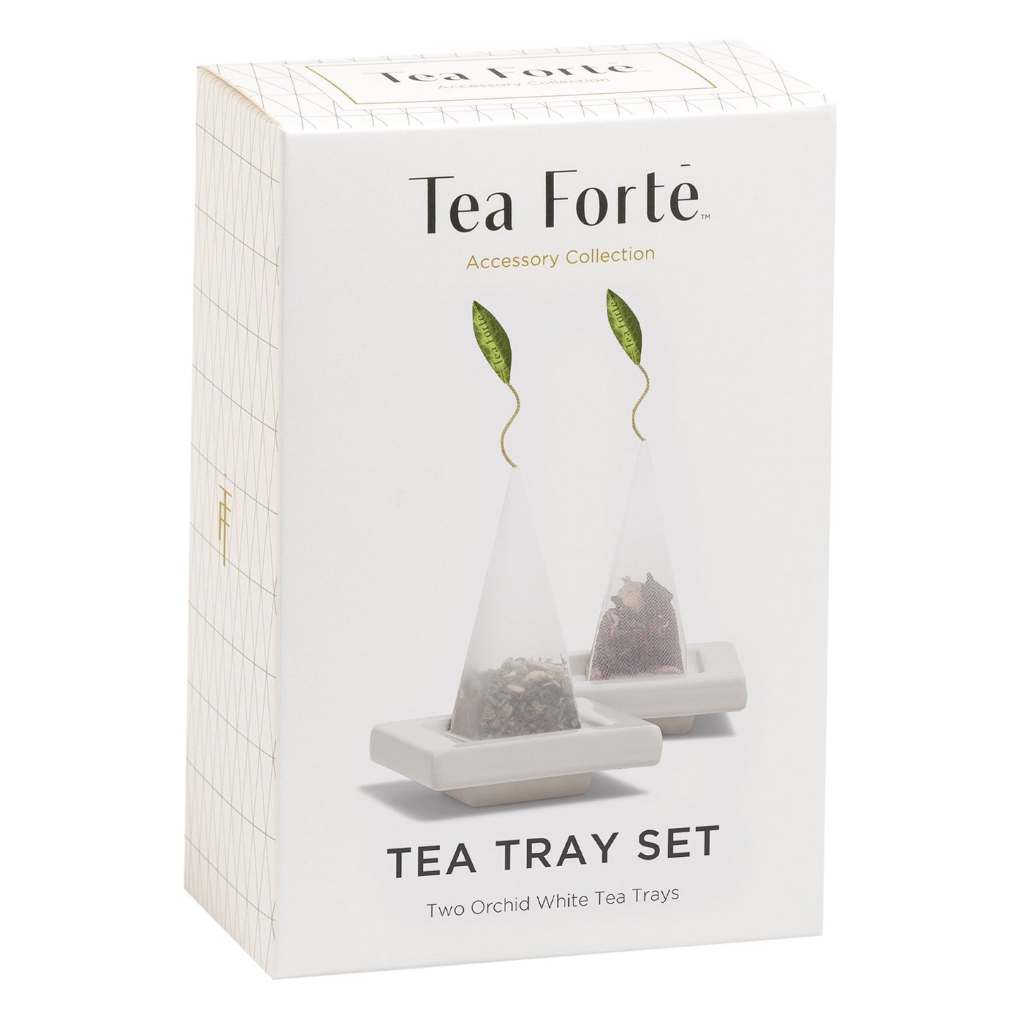 Mariposa Tea Bundle with 20 Pyramid Infusers, 2 Café Cups and 2 Tea Trays