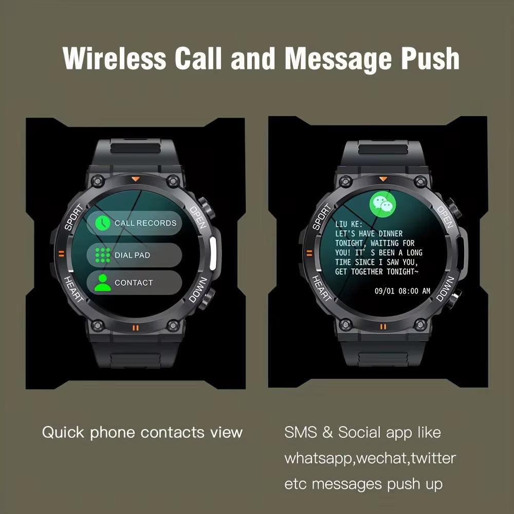 K56Pro Smart Watch for men with wireless call, message push, heart rate monitor, Bluetooth, and 1.39 inch 360x360 HD screen
