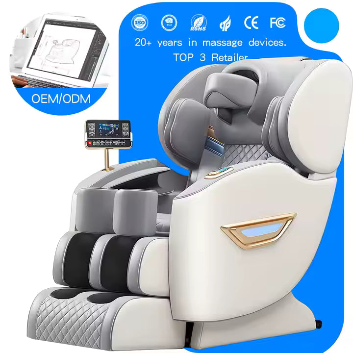 8D Extra Long Luxury Full Body Massage Chair Very Big Large Thai Stretch Top Notch Comfort and Relaxation