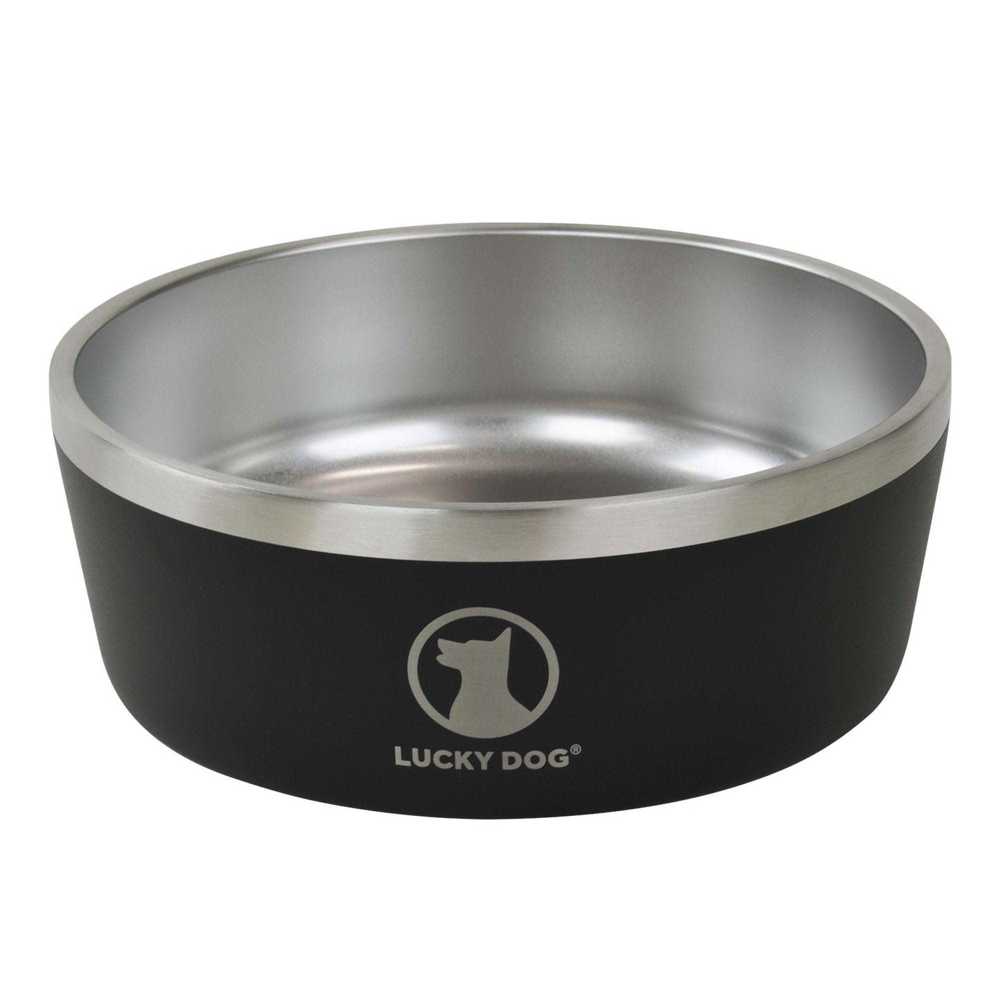 Indulge 5, Double Wall 5 Cup Stainless Steel Dog Bowl, 2-Pack