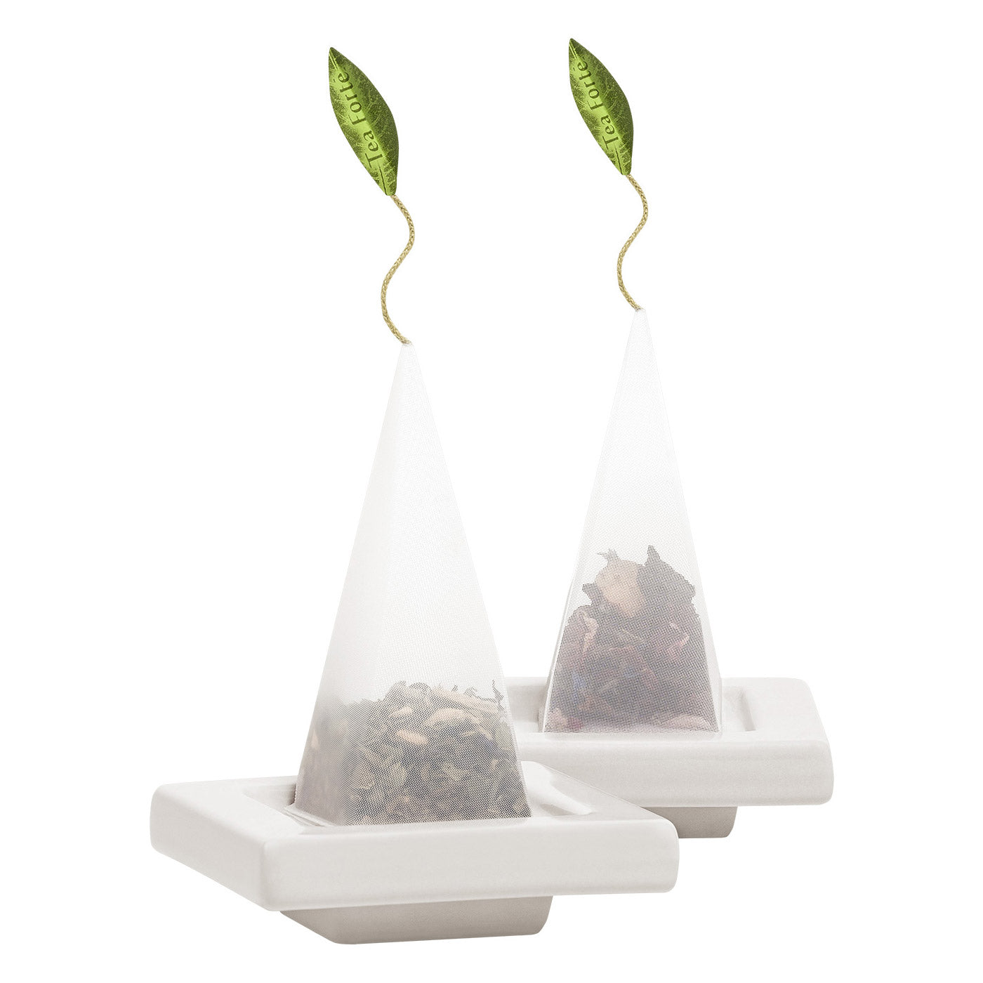 Mariposa Tea Bundle with 20 Pyramid Infusers, 2 Café Cups and 2 Tea Trays