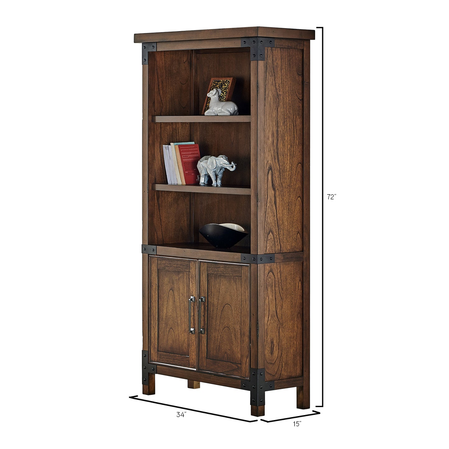 Aberdeen 3-Piece Writing Desk, Door Bookcase and File
