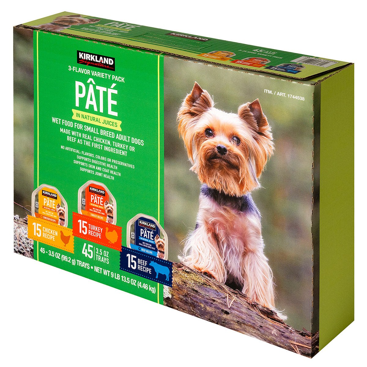 Pate Wet Dog Food Variety Pack, 3.5 Oz, 45-Count