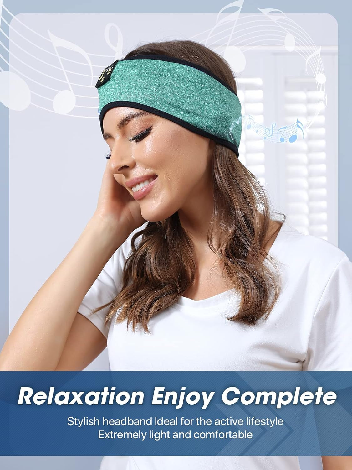 Sleep-Headphones-Headband-Bluetooth - Headphones for Sleeping Sleep Mask with Thin HD Stereo Speakers Perfect for Side Sleepers,Insomnia,Sport,Travel Best Gifts for Men Women