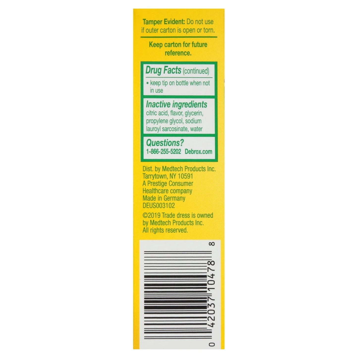 Ear Wax Removal Drops, Gentle Microfoam Ear Wax Remover, 0.5 Fl Oz