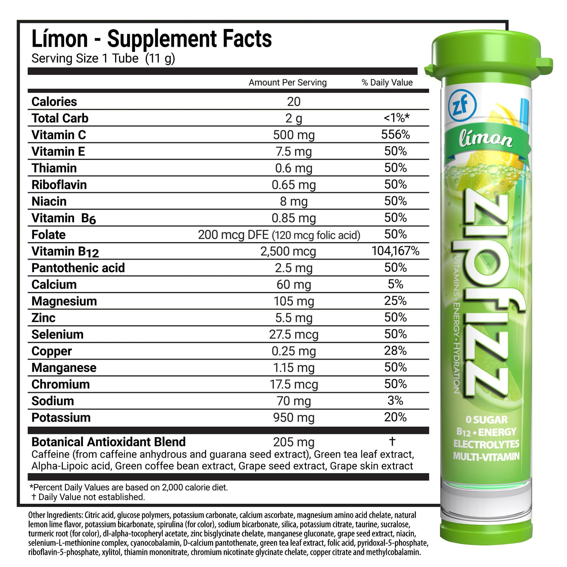 Multi-Vitamin Energy Hydration Drink Mix, 30 Tubes