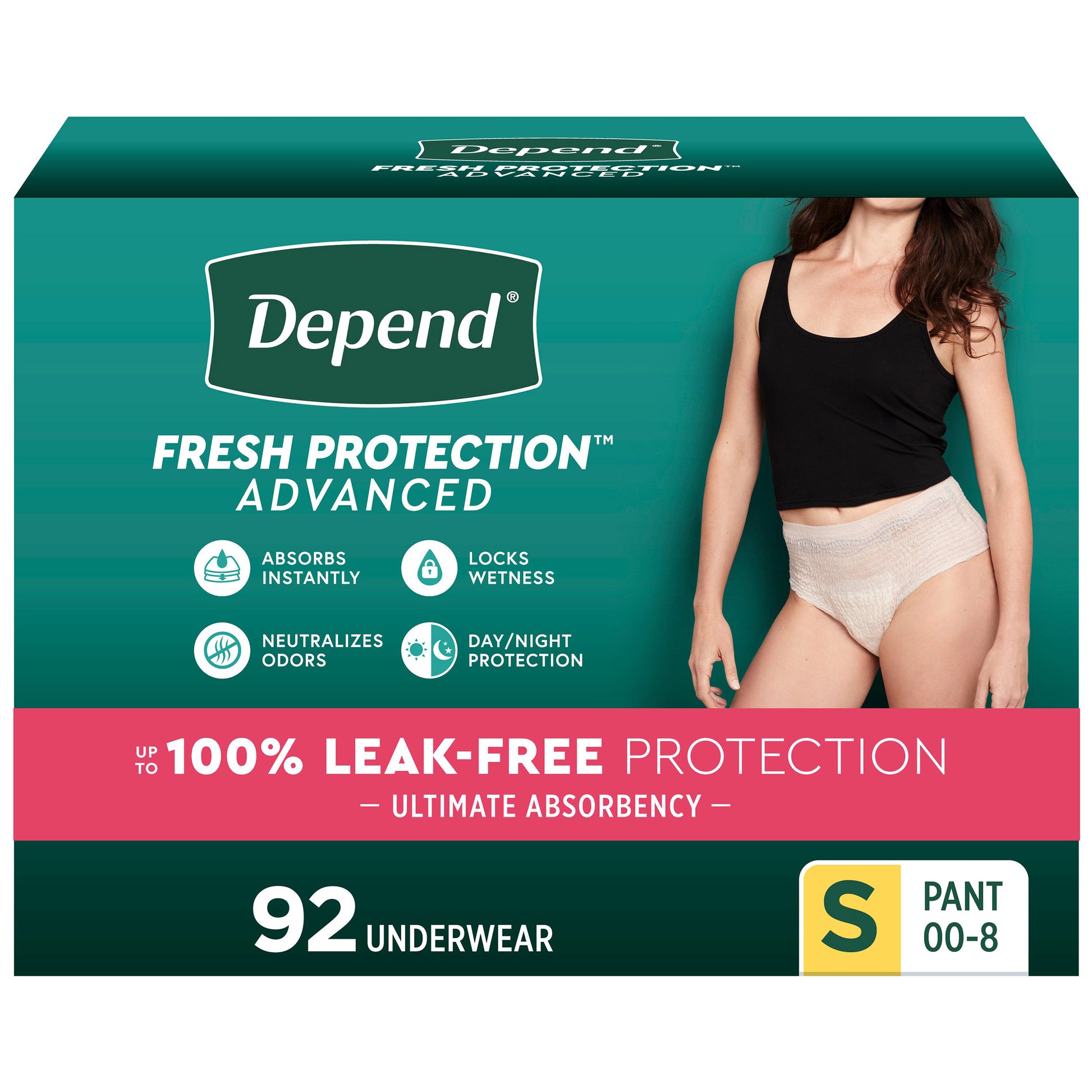 Fresh Protection Advanced Incontinence Underwear for Women, Ultimate Absorbency