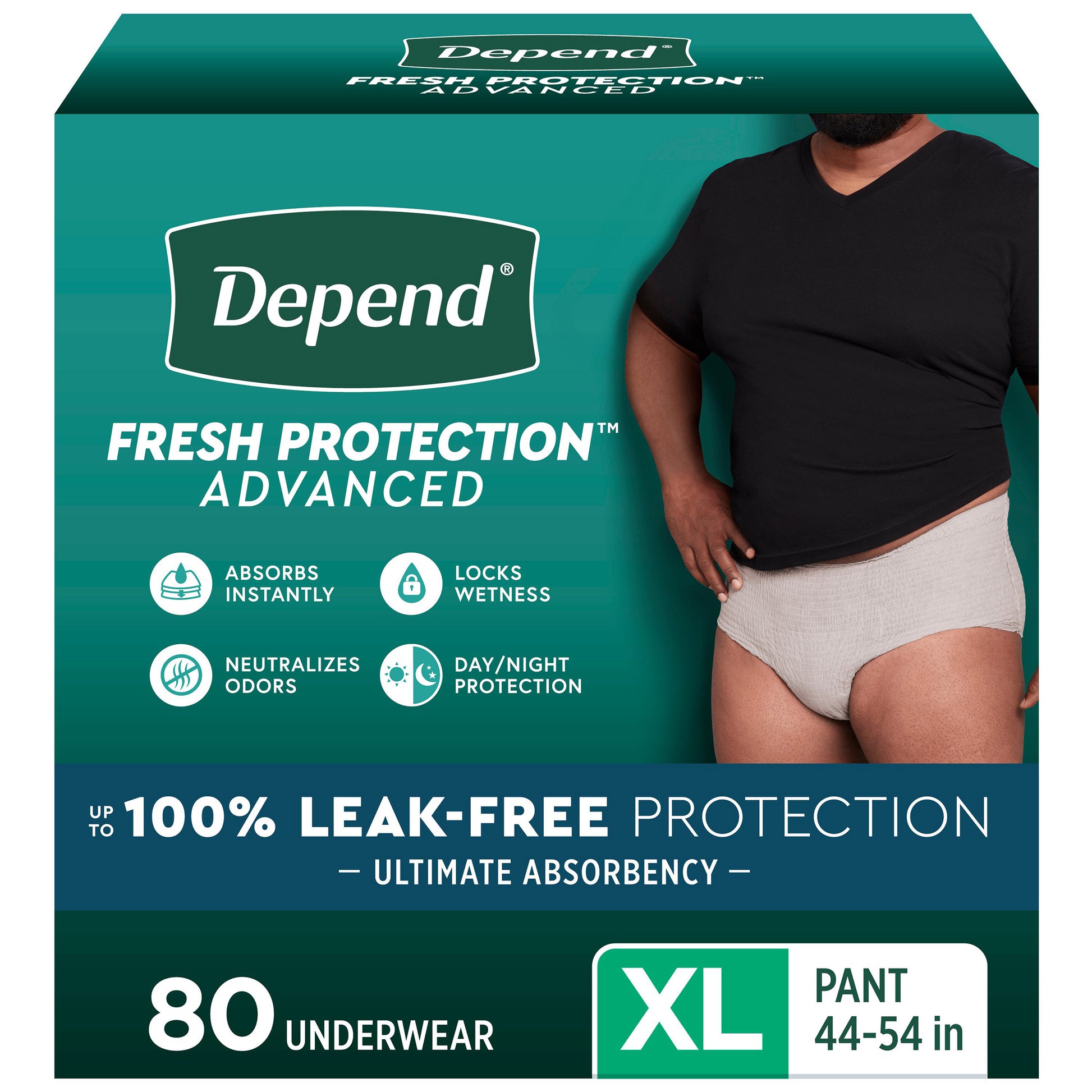 Fresh Protection Advanced Incontinence Underwear for Men, Ultimate Absorbency