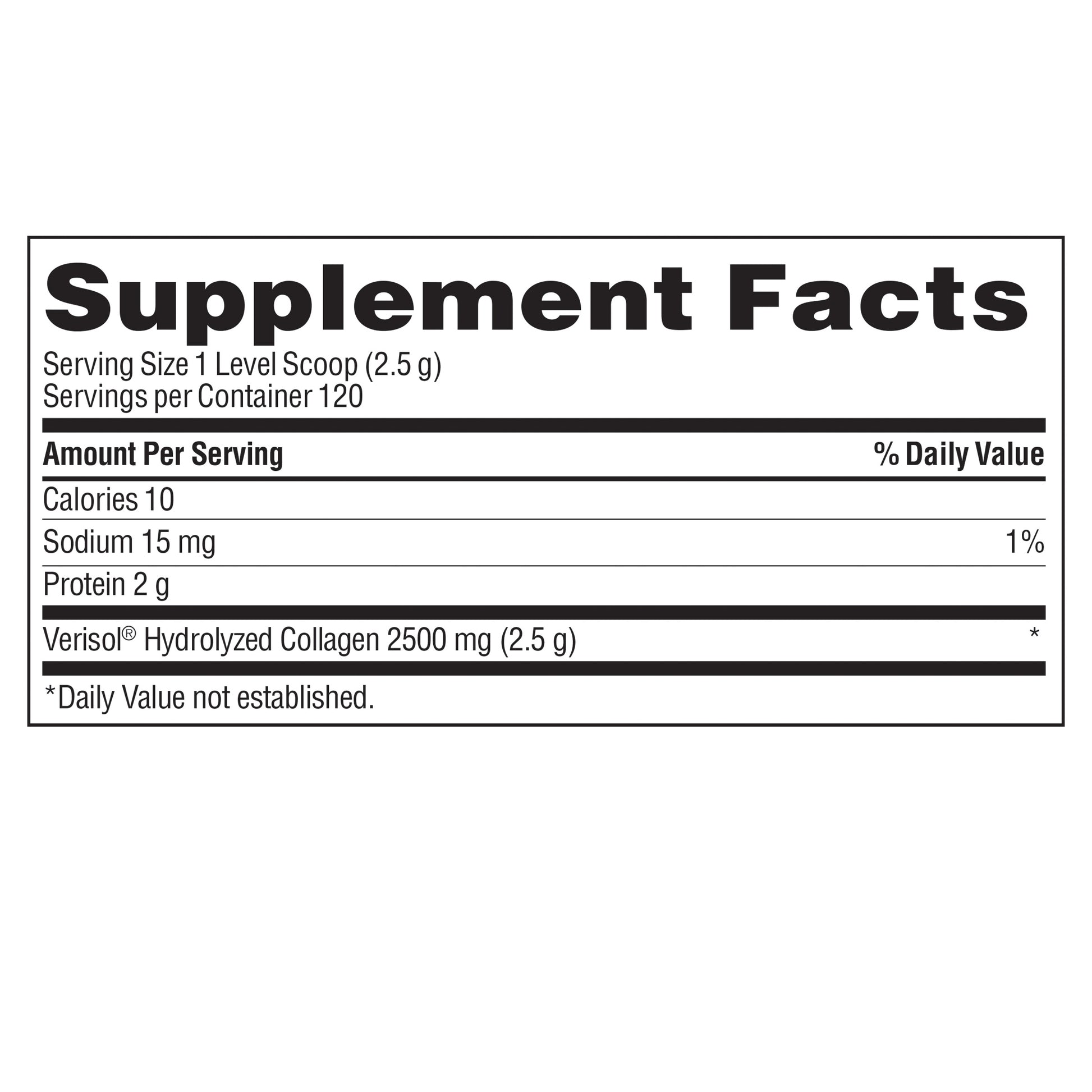 Verisol Collagen Powder 2,500 Mg., 10.58 Ounces