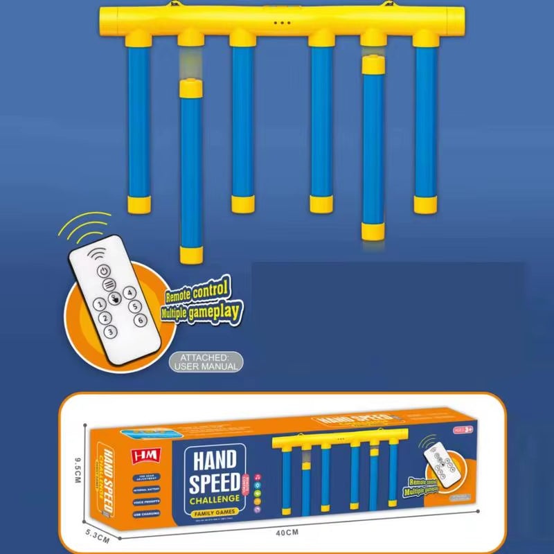 Challenge Falling Sticks Game with remote control for kids' reaction training and coordination development