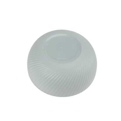 - Green round Plastic Cereal Bowl, Swirl Etched, 38-Ounce