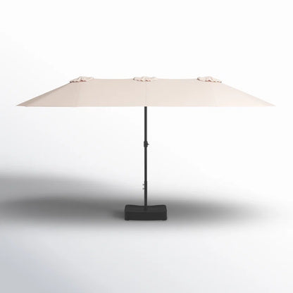 Nyasia 15 Ft X 9 Ft Rectangular Market Umbrella with Base