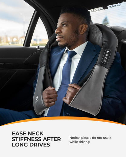 Shiatsu Neck Massager -4D Kneading Back Massager with Heat, FSA HSA Eligible, Birthday Day Gifts for Dad/Women/Men, Deep Kneading Electric Massage Pillow, Massagers for Back and Neck Shoulder