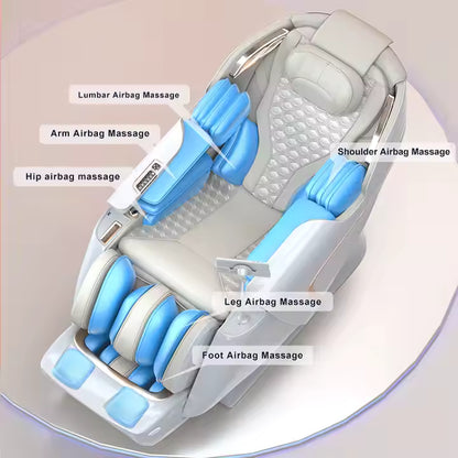 24 kinds Massage program 4D Dual Core Thai Stretch Shiatsu Zero Gravity  massage chair