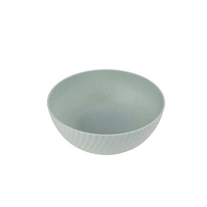 - Green round Plastic Cereal Bowl, Swirl Etched, 38-Ounce