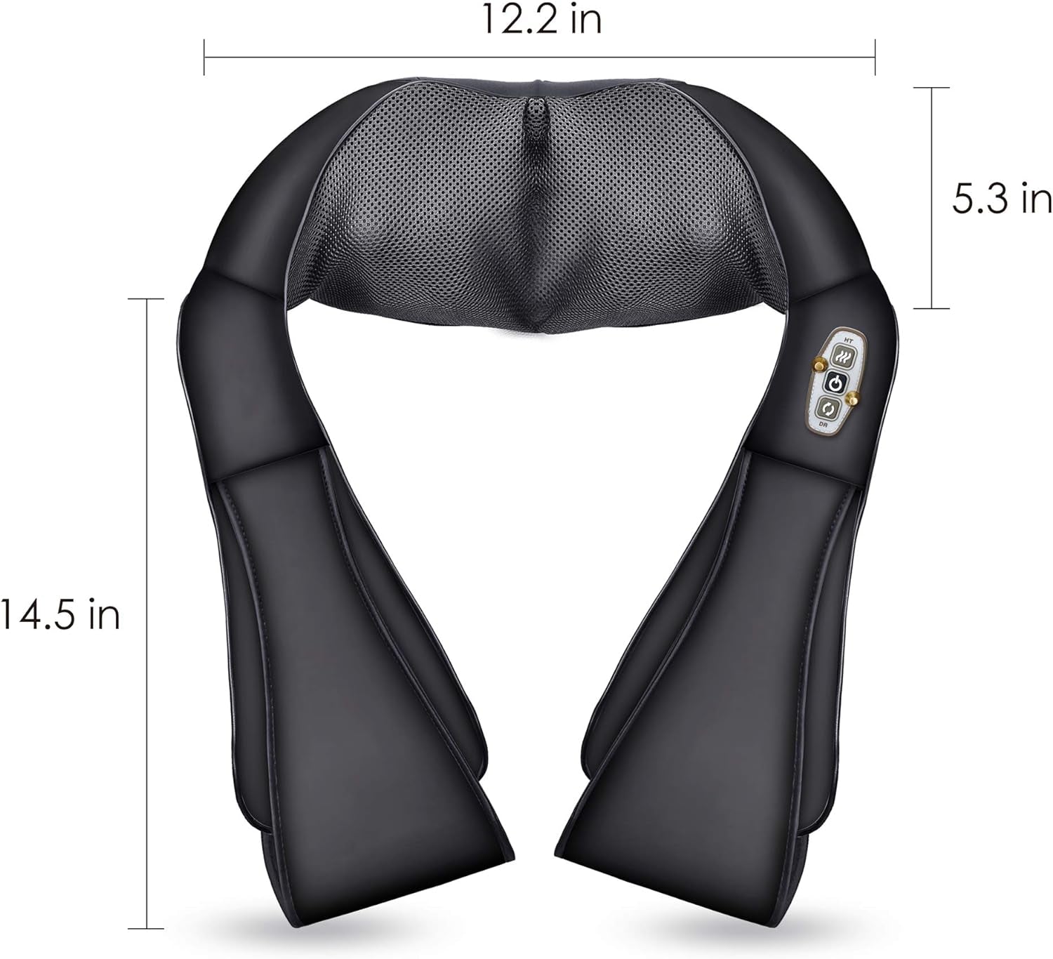 Shiatsu Neck Massager -4D Kneading Back Massager with Heat, FSA HSA Eligible, Birthday Day Gifts for Dad/Women/Men, Deep Kneading Electric Massage Pillow, Massagers for Back and Neck Shoulder
