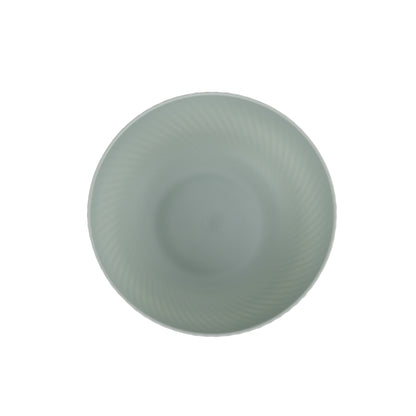 - Green round Plastic Cereal Bowl, Swirl Etched, 38-Ounce